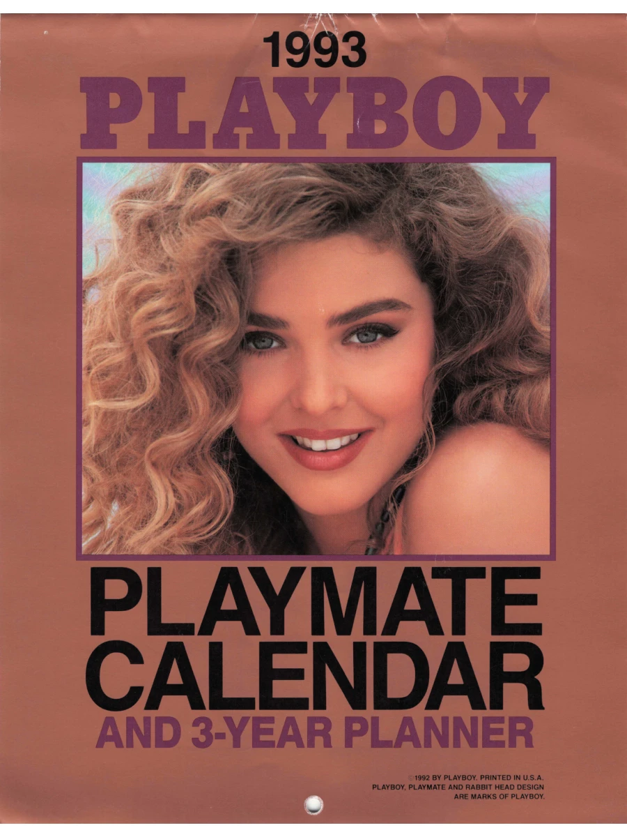 Playboy Playmate Wall Calendar & 3-Year Planner 1993