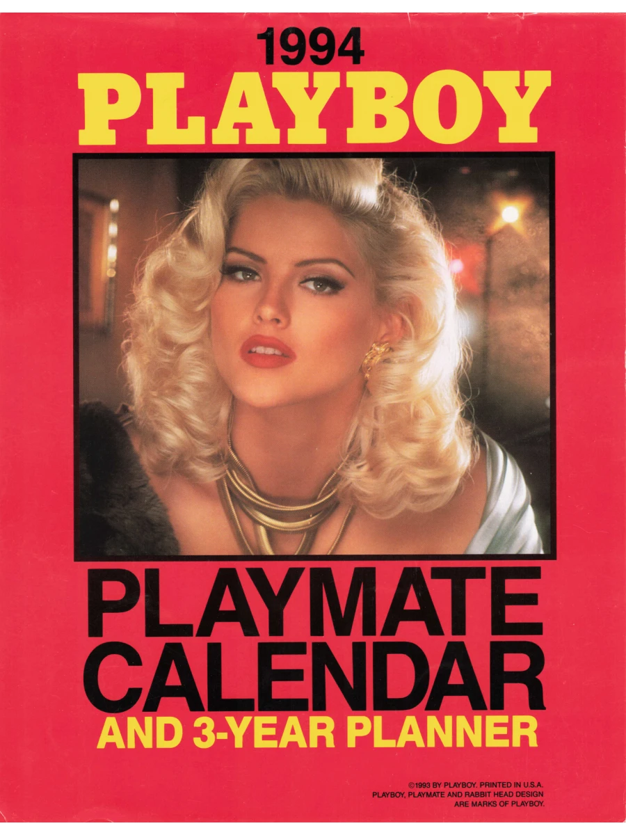 Playboy Playmate Wall Calendar & 3-Year Planner 1994